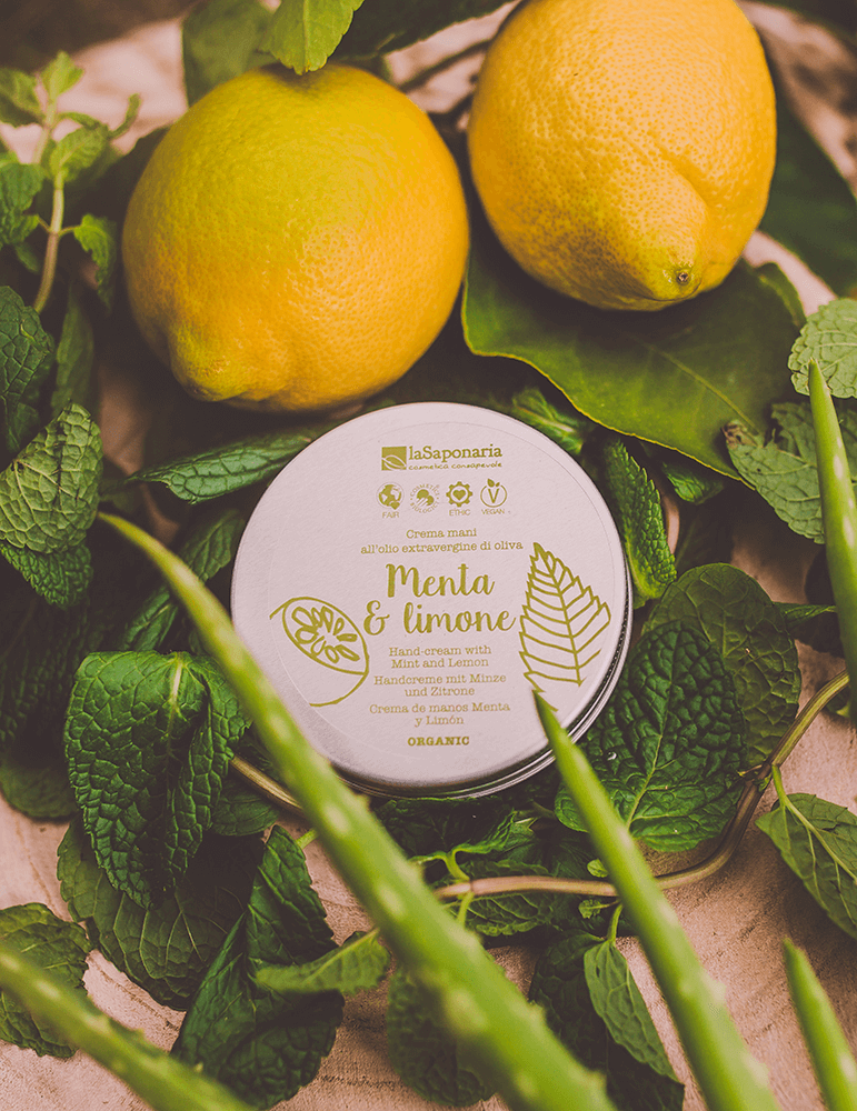 Crema mani menta e limone - Nutriente e Lenitiva Bio