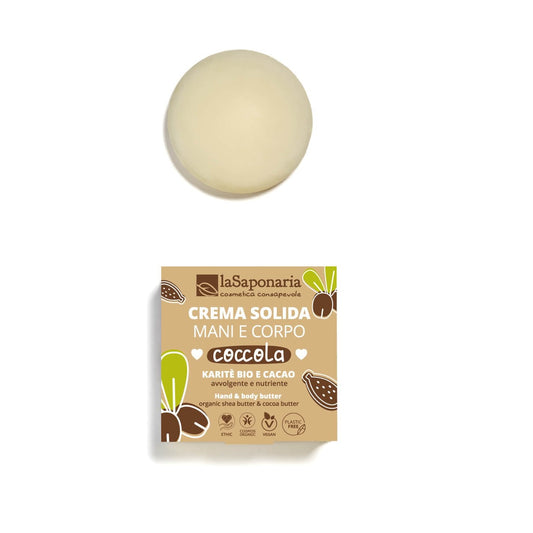 Crema Solida Mani e Corpo Coccola Nutriente al Profumo Vanigliato