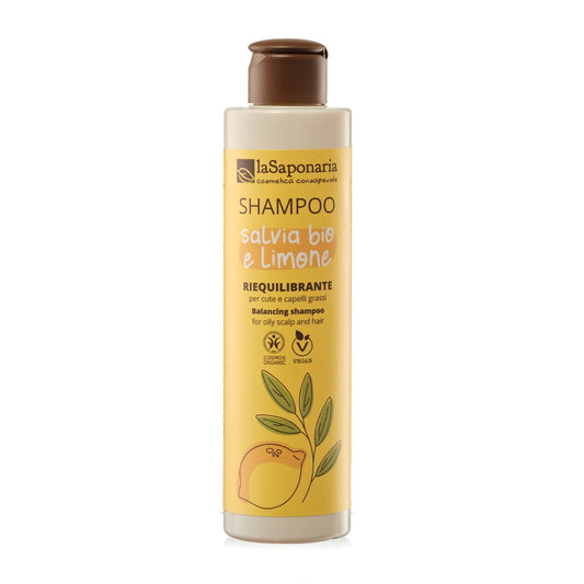 Shampoo Salvia Bio e Limone Riequilibrante