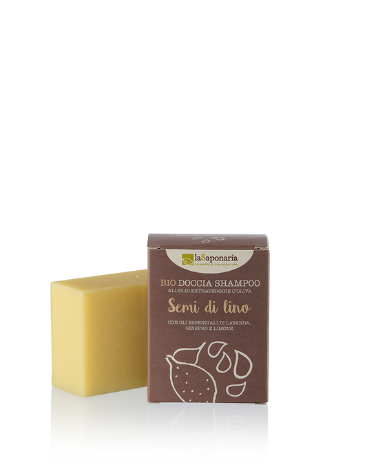 Doccia shampoo solido ai Semi di lino - Sapone Doccia Vitalità