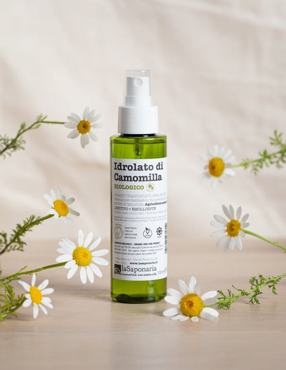 Idrolato di camomilla bio Lenitivo e Rinfrescante Viso e Capelli
