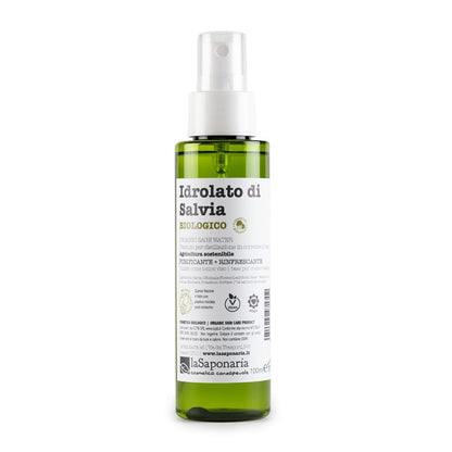 Idrolato di salvia bio Tonico Purificante Viso e Capelli