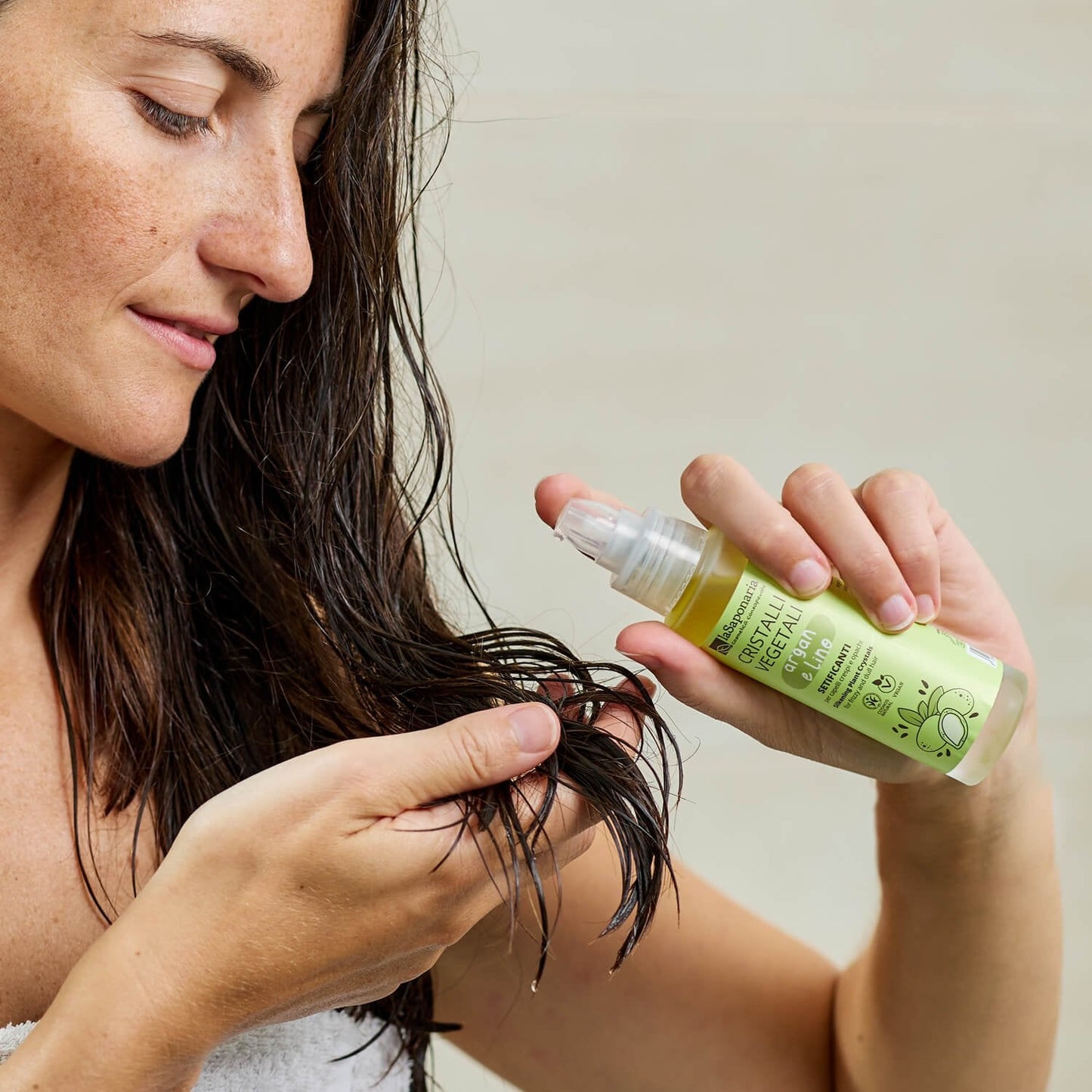 Cristalli vegetali - ARGAN E LINO Capelli Nutriente Disciplinante