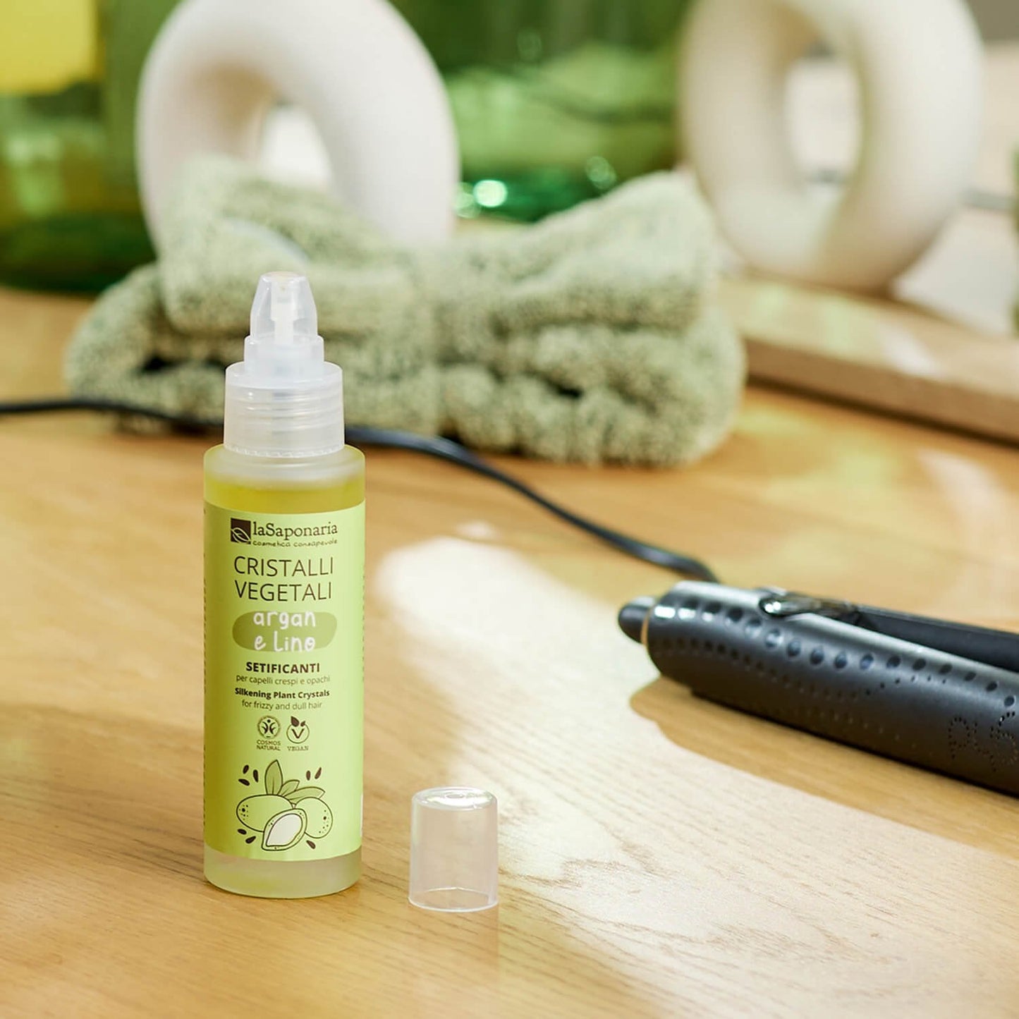 Cristalli vegetali - ARGAN E LINO Capelli Nutriente Disciplinante
