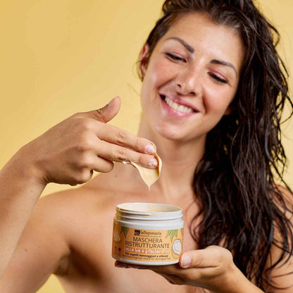 Maschera ristrutturante cocco bio e fitocheratina - Capelli Danneggiati