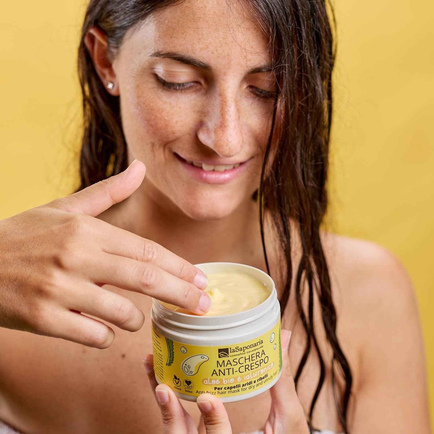Maschera capelli anti-crespo Idratante Disciplinante