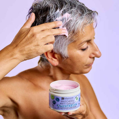 Maschera capelli anti-giallo Neutralizzante Bio per toni freddi