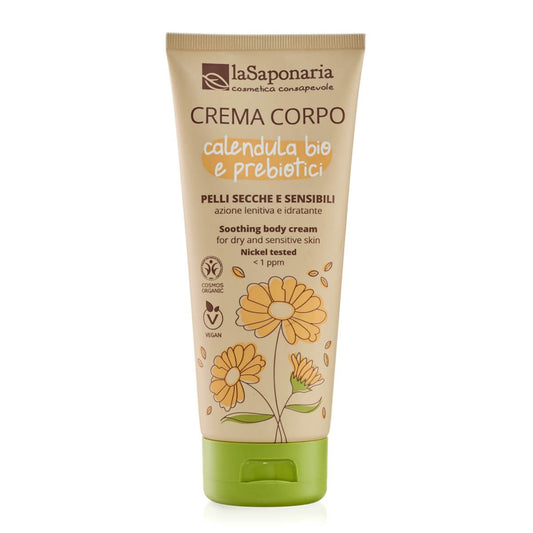 Crema corpo pelli secche e sensibili – Calendula bio e prebiotici