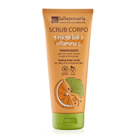 Scrub Corpo Tonificante Ginkgo Bio e Vitamina C - Esfoliante Corpo