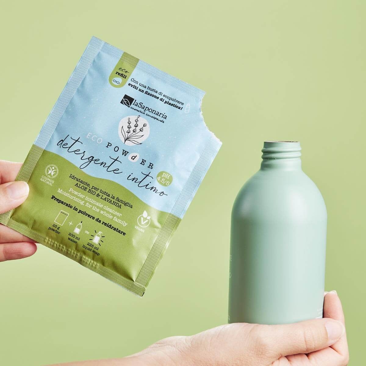 Detergente intimo Delicato in polvere Eco Powder Aloe Bio & Lavanda pH 4.5-5
