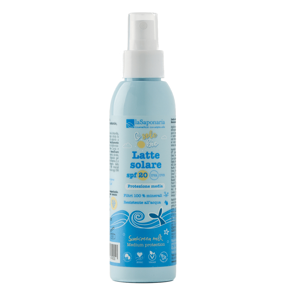 Latte solare SPF 20 - Media protezione per pelli sensibili