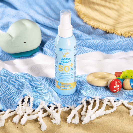 Latte solare SPF 50+ - Protezione molto alta bimbi e pelli sensibili