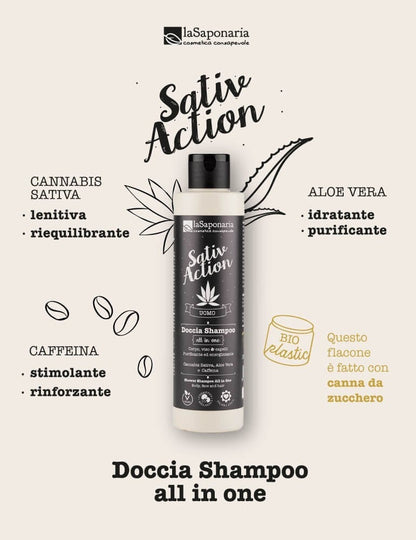 Doccia Shampoo All in one Energizzante Multiuso Bio