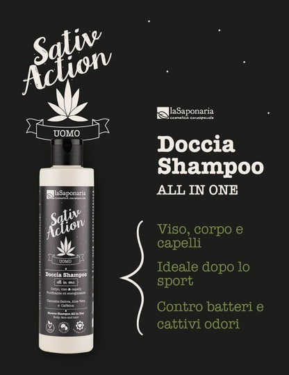 Doccia Shampoo All in one Energizzante Multiuso Bio