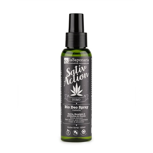 Biodeo Spray Canapa Deodorante Biologico per Freschezza Naturale