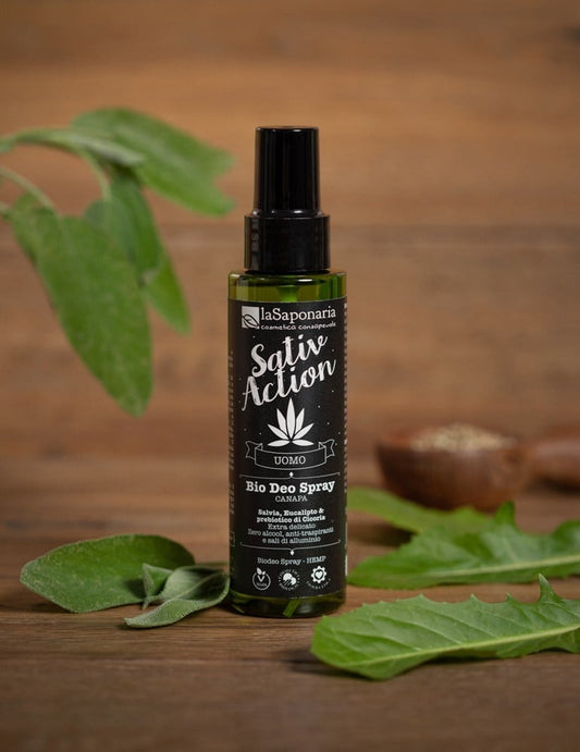 Biodeo Spray Canapa Deodorante Biologico per Freschezza Naturale