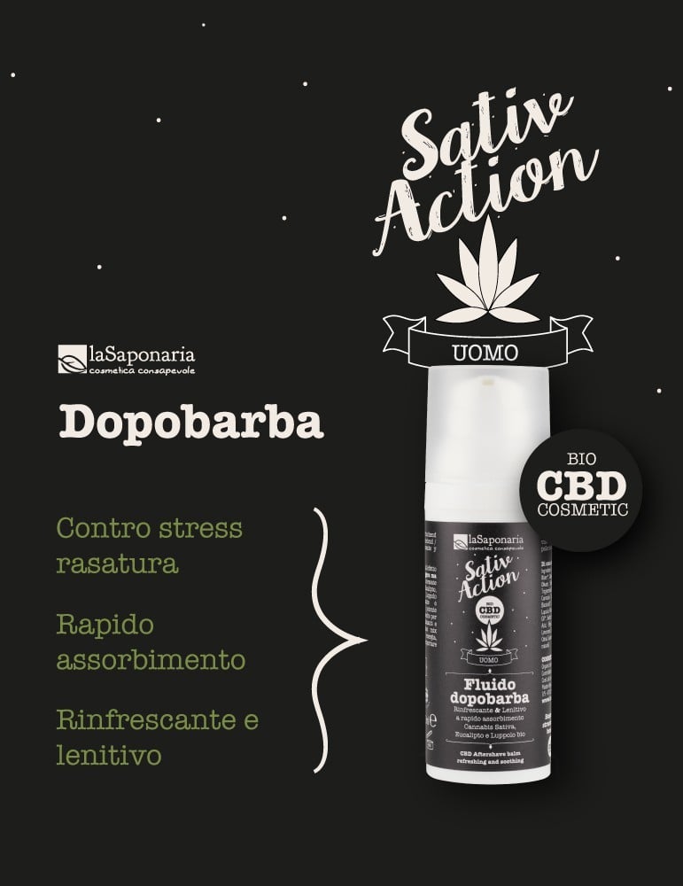Fluido Dopobarba con CBD Rinfrescante e Lenitivo