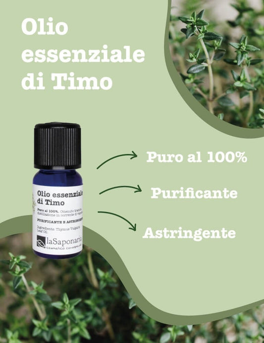 Olio essenziale di Timo Purificante Astringente