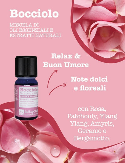 Bocciolo Olio Profumato Note Dolci e Floreali