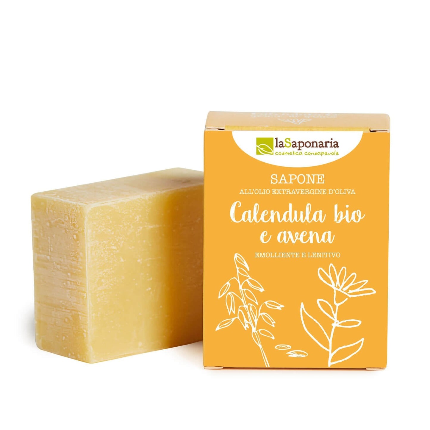 Sapone Calendula & Avena - Emolliente e Lenitivo per Pelli Sensibili