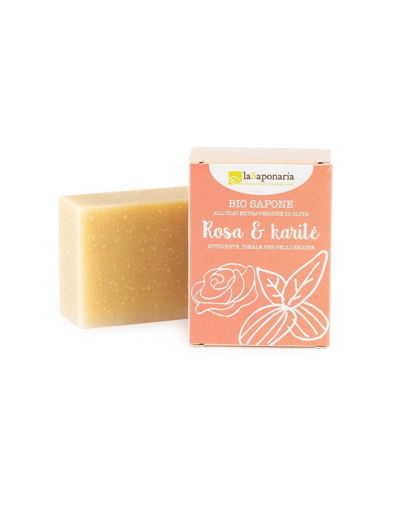 Sapone rosa bio e di karitè - Nutriente e Addolcente