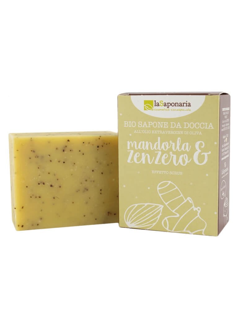 Sapone da Doccia Mandorla Bio e Zenzero - Effetto Scrub