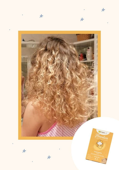 Tinta vegetale color sabbia "Devi" - Tinta Capelli Naturale Riflessi Caldi