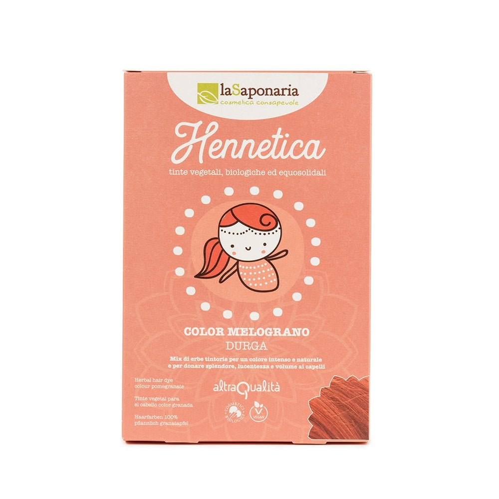 Tinta vegetale color melograno "Durga" - Colore Rosso Bio e Naturale