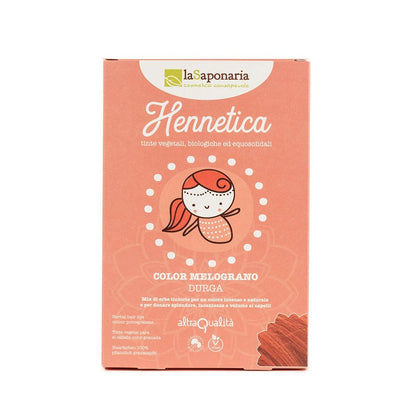 Tinta vegetale color melograno "Durga" - Colore Rosso Bio e Naturale