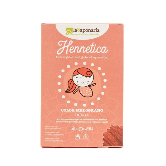 Tinta vegetale melograno Durga - Colore Rosso Bio e Naturale