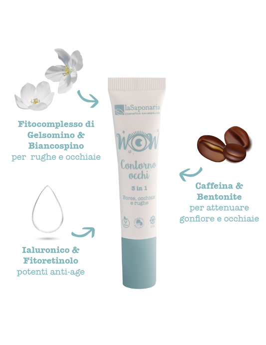 Crema Contorno Occhi 3 in 1 Liftante Antiage - Borse, Rughe, Occhiaie