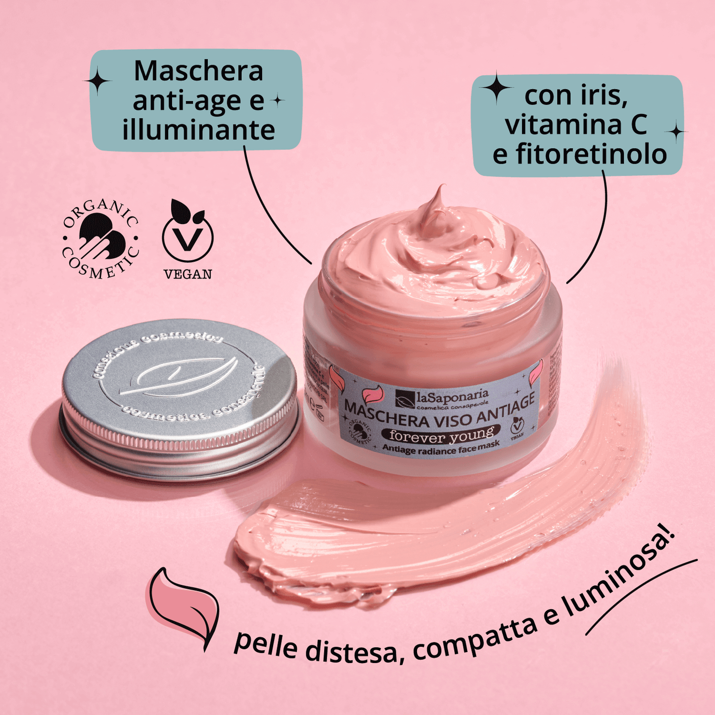 Forever Young Maschera Viso Anti-Age Illuminante