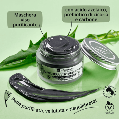 Bye Bye Impurità - Maschera viso purificante per pelli miste e grasse