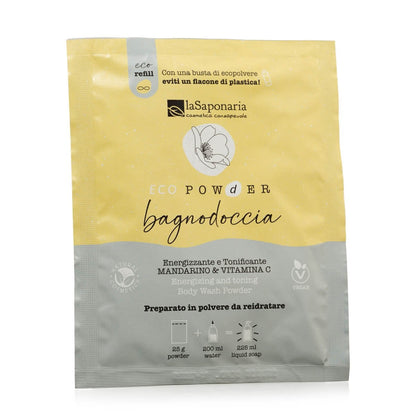 Bagnodoccia in polvere Mandarino e Vitamica C Eco Powder Energizzante e Tonificante