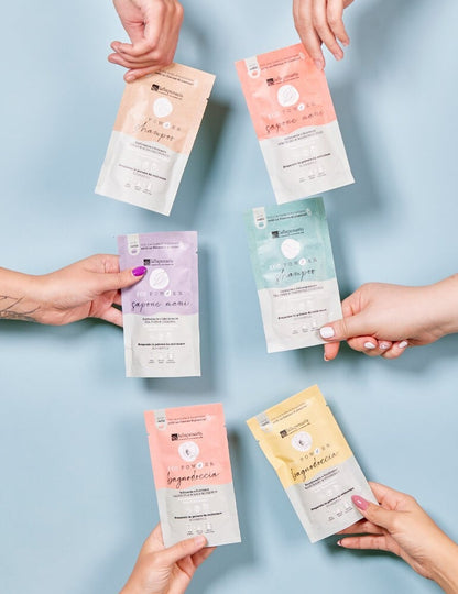 Bagnodoccia in polvere Mandarino e Vitamica C Eco Powder Energizzante e Tonificante