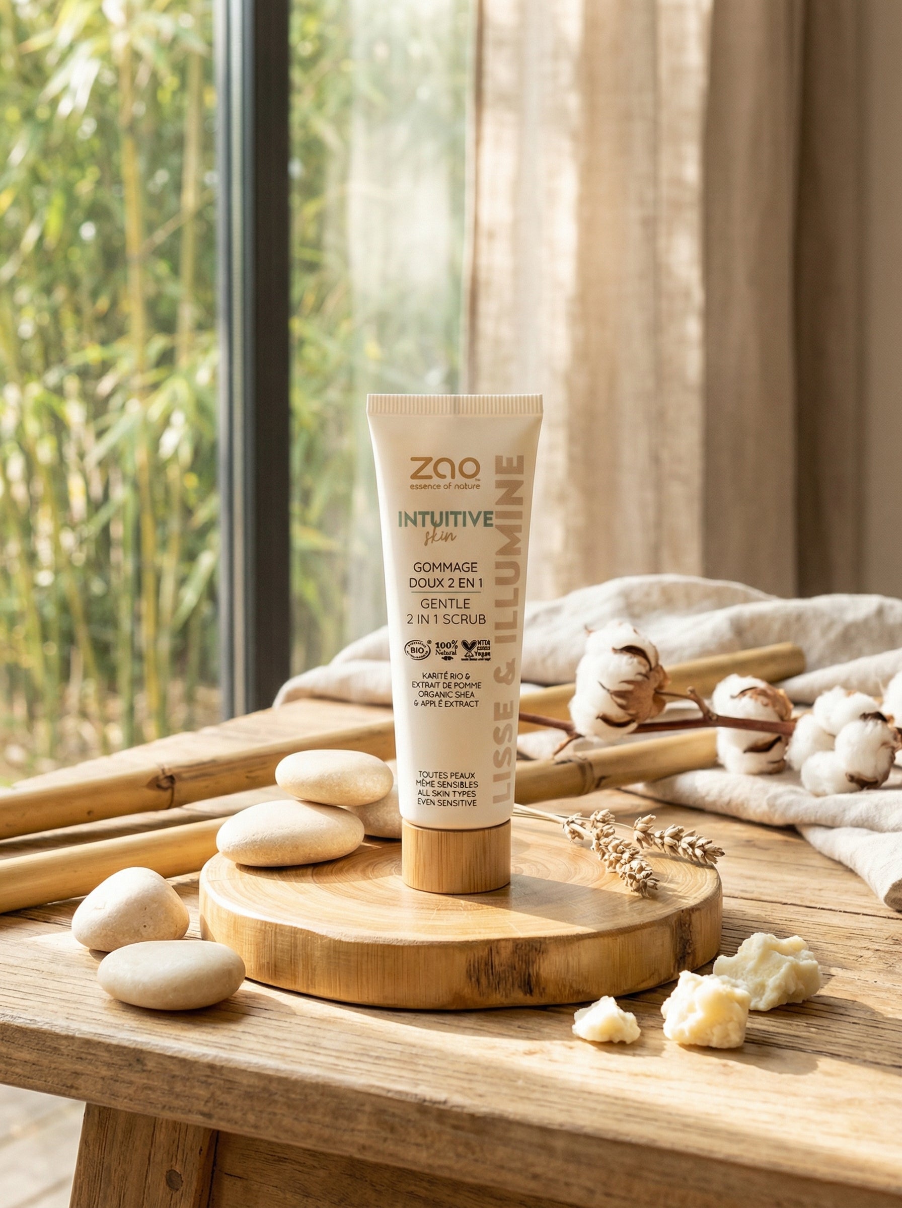 Scrub Delicato 2 in 1 by Zao Makeup — hero product photo