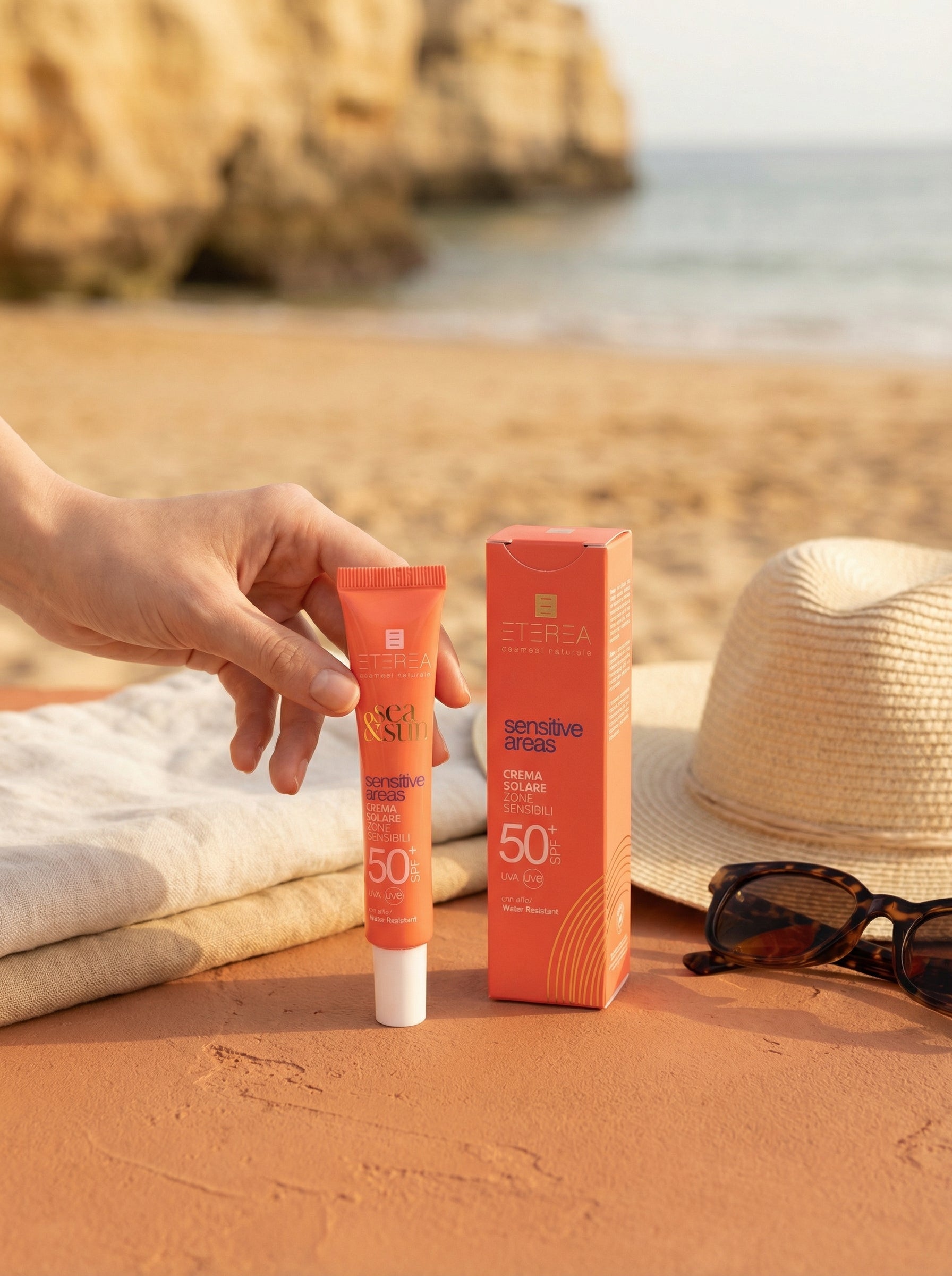 Protezione solare Sensitive Areas 50+ SPF by Eterea — hero product photo