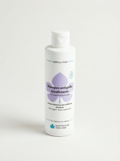 Shampoo antigiallo tonalizzante by Biofficina Toscana — product photo on white background