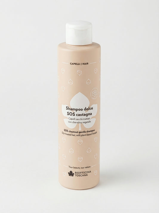 Shampoo dolce SOS castagna by Biofficina Toscana — product photo on white background