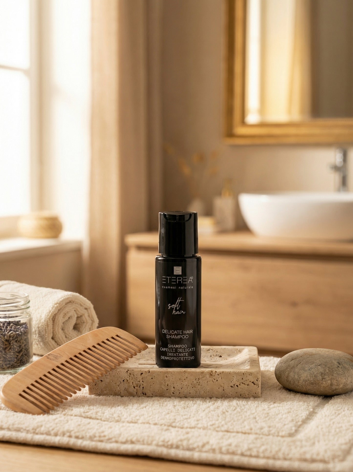 Shampoo capelli delicati idratante dermoprovettivo - Travel Size by Eterea — hero product photo