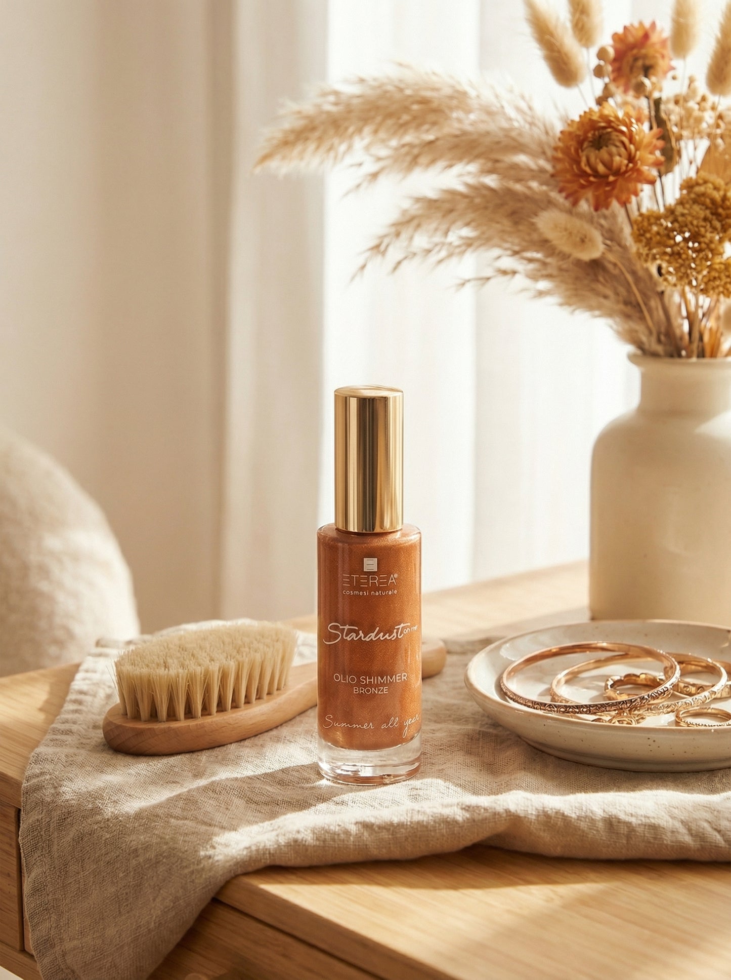 Stardust On Me Olio Shimmer Bronze - Travel Size by Eterea — hero product photo