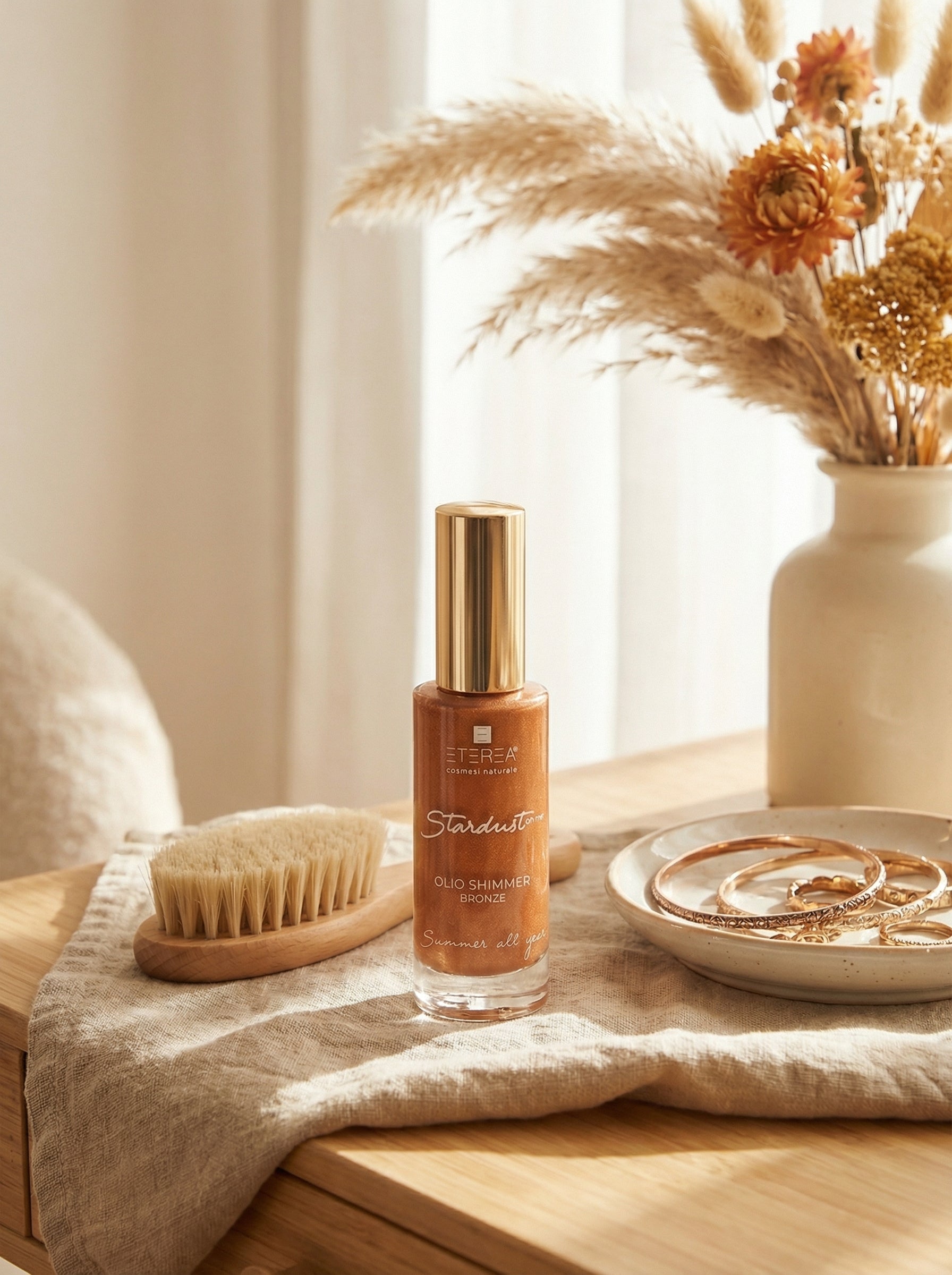 Stardust On Me Olio Shimmer Bronze - Travel Size by Eterea — hero product photo