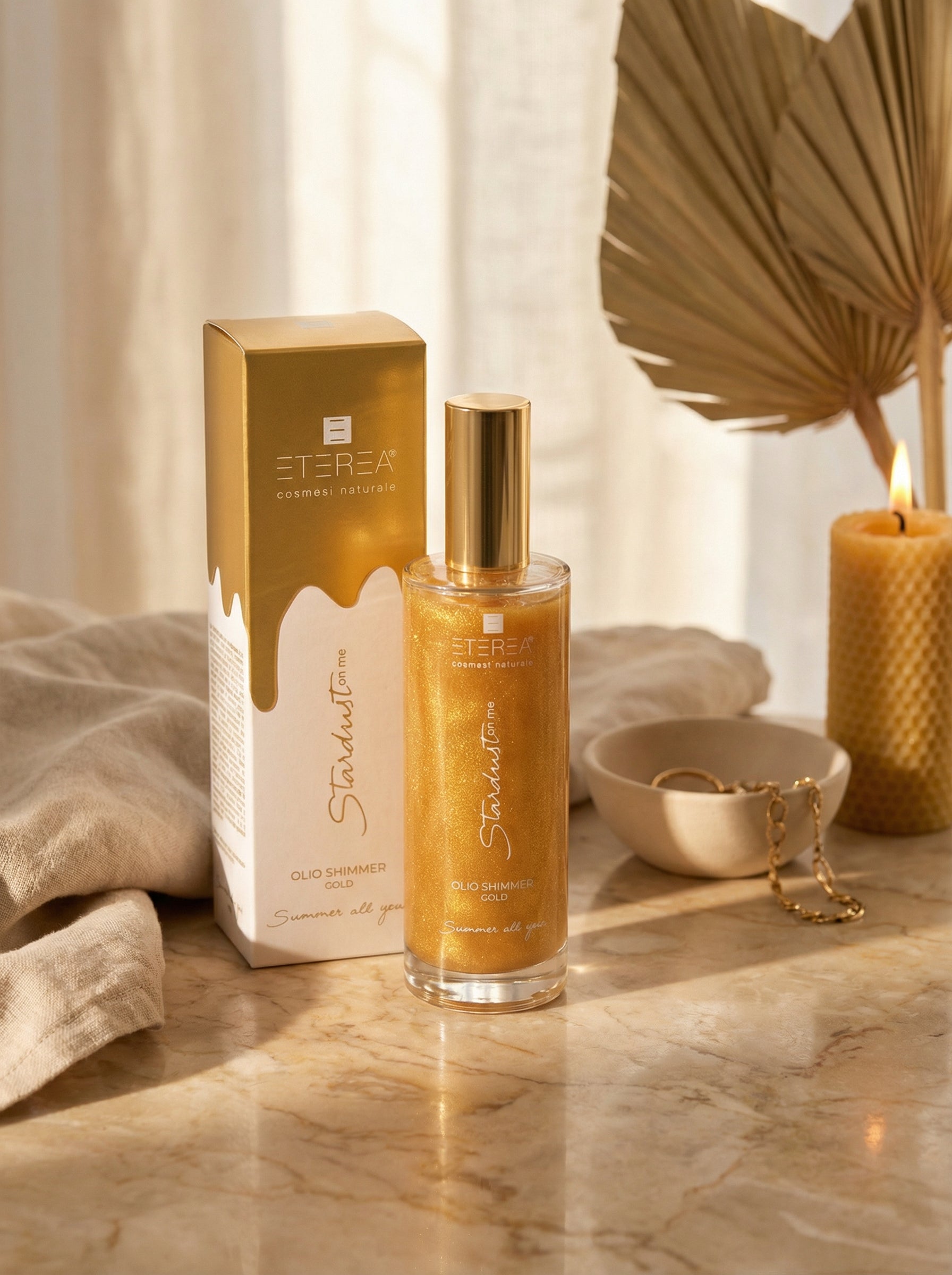Olio corpo - Stardust On Me Olio Shimmer Gold by Eterea — hero product photo