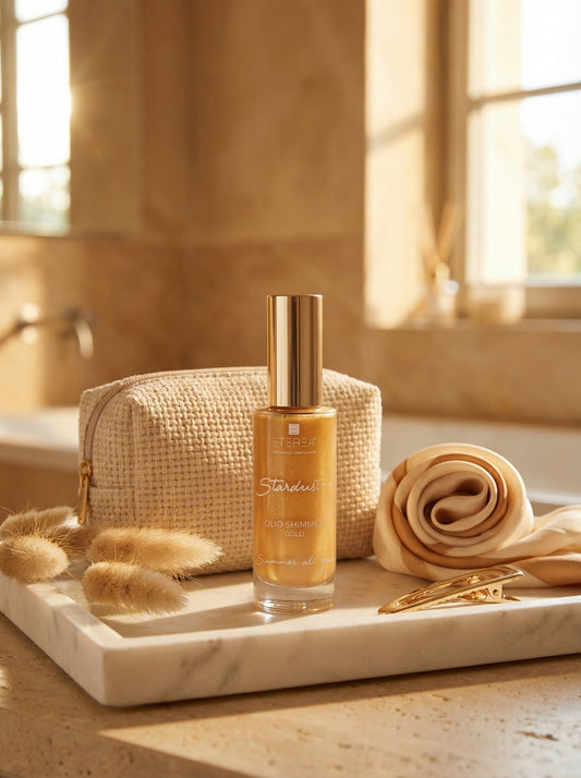 Stardust On Me Olio Shimmer Gold - Travel Size by Eterea — hero product photo