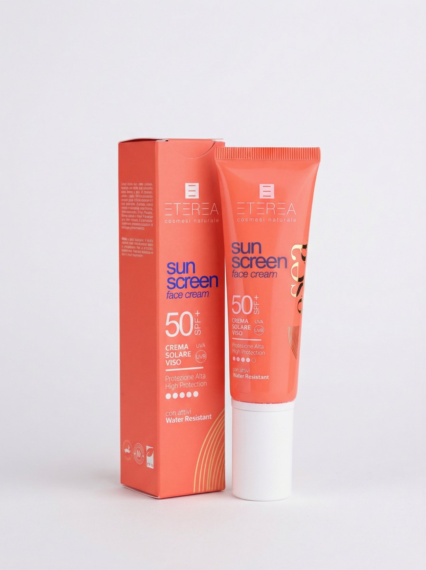 Protezione solare Sun Screen Face Cream 50+ SPF by Eterea — product photo on white background