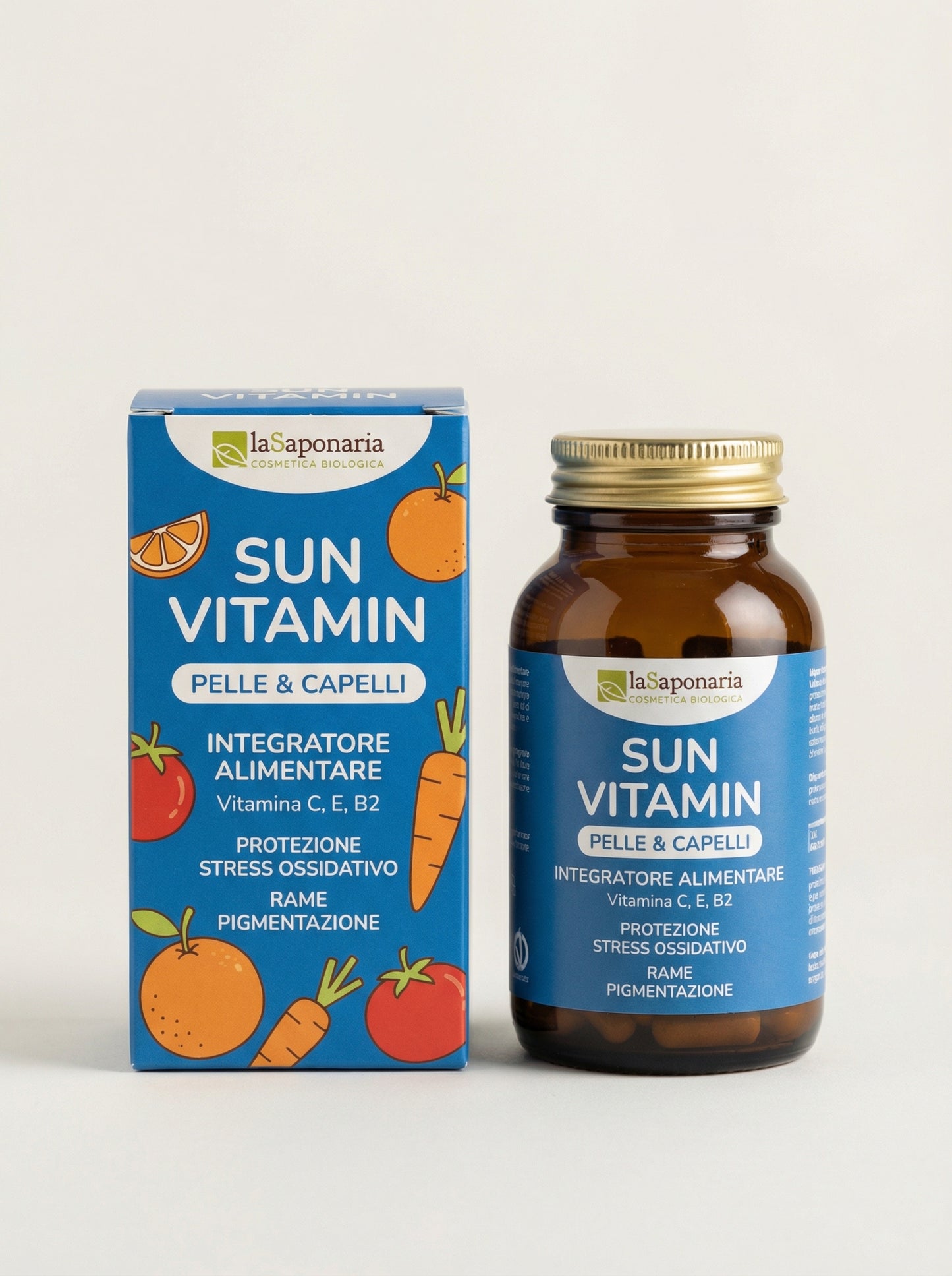 SUN VITAMIN - Integratore alimentare protezione e pigmentazione by La Saponaria — product photo on white background